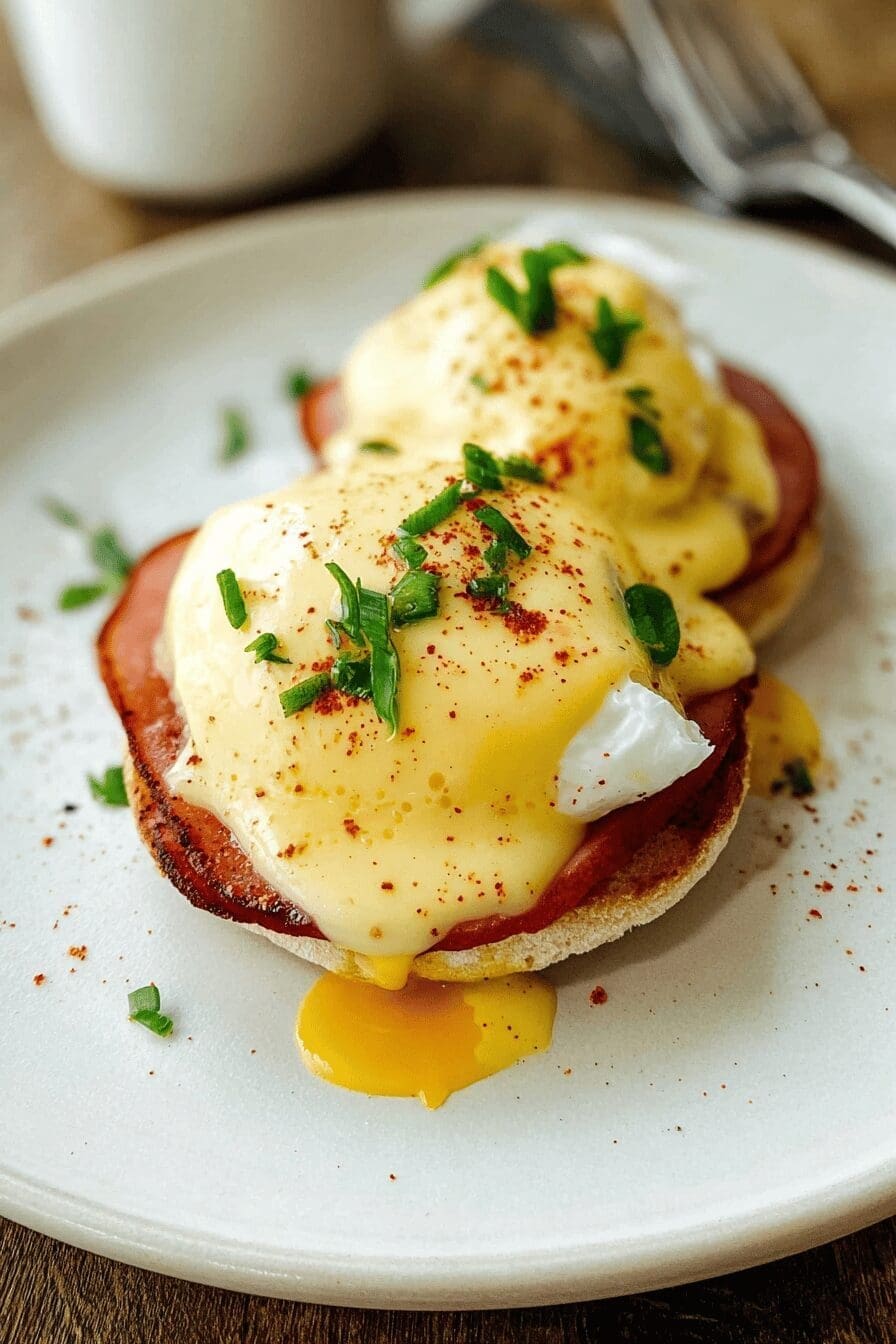 Classic Eggs Benedict Recipe With Rich Hollandaise And Perfect Poached Eggs 6 Eggs Benedict Recipe