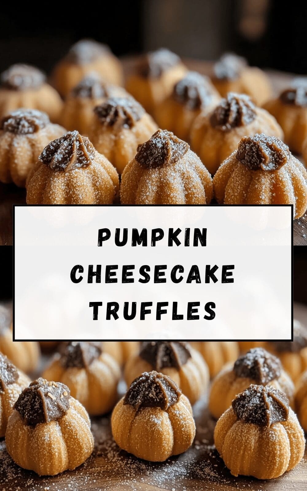 Pumpkin Cheesecake Truffles