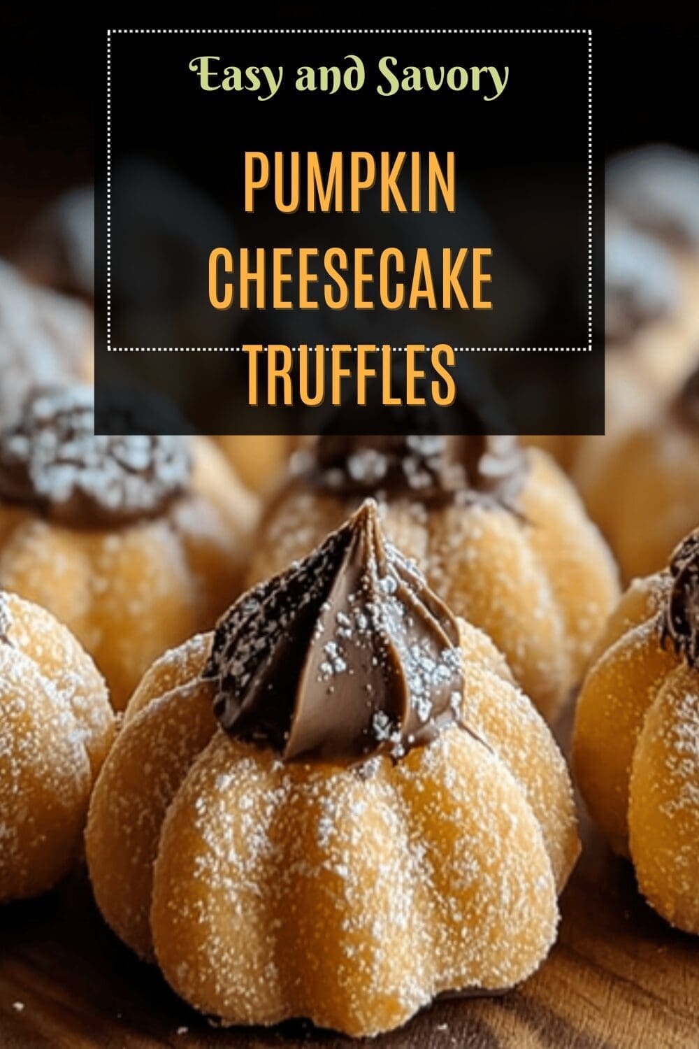 Pumpkin Cheesecake Truffles