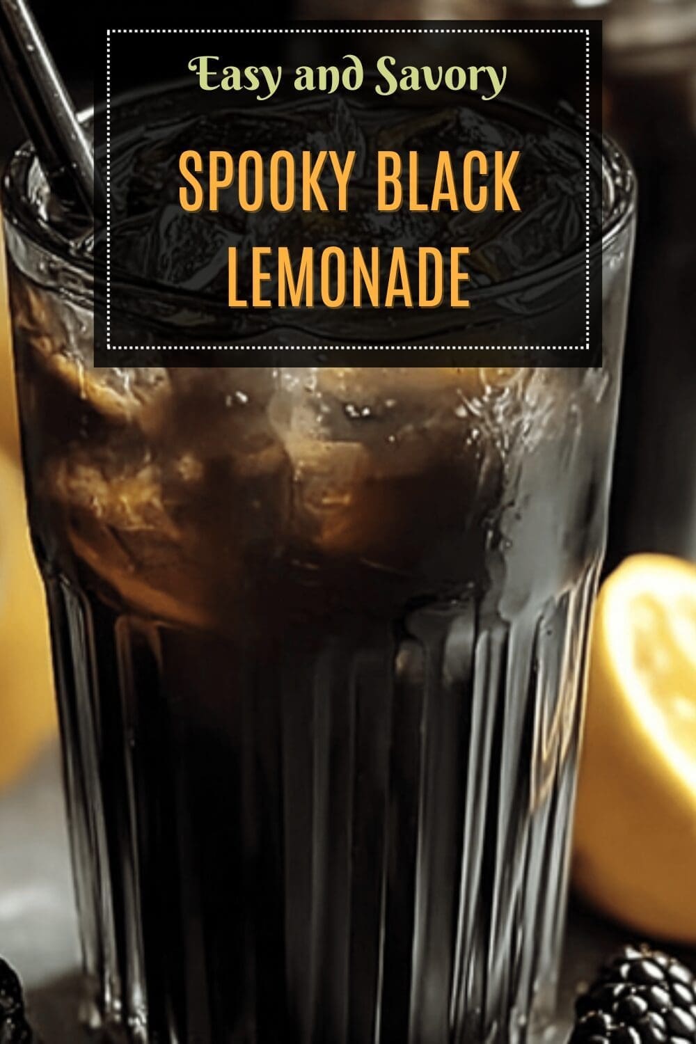 Spooky Black Lemonade