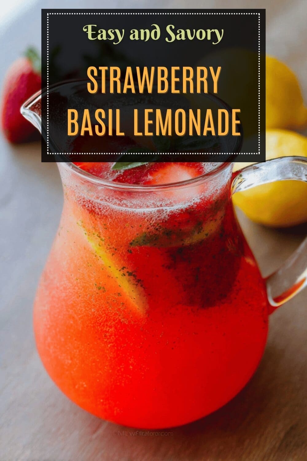 Strawberry Basil Lemonade