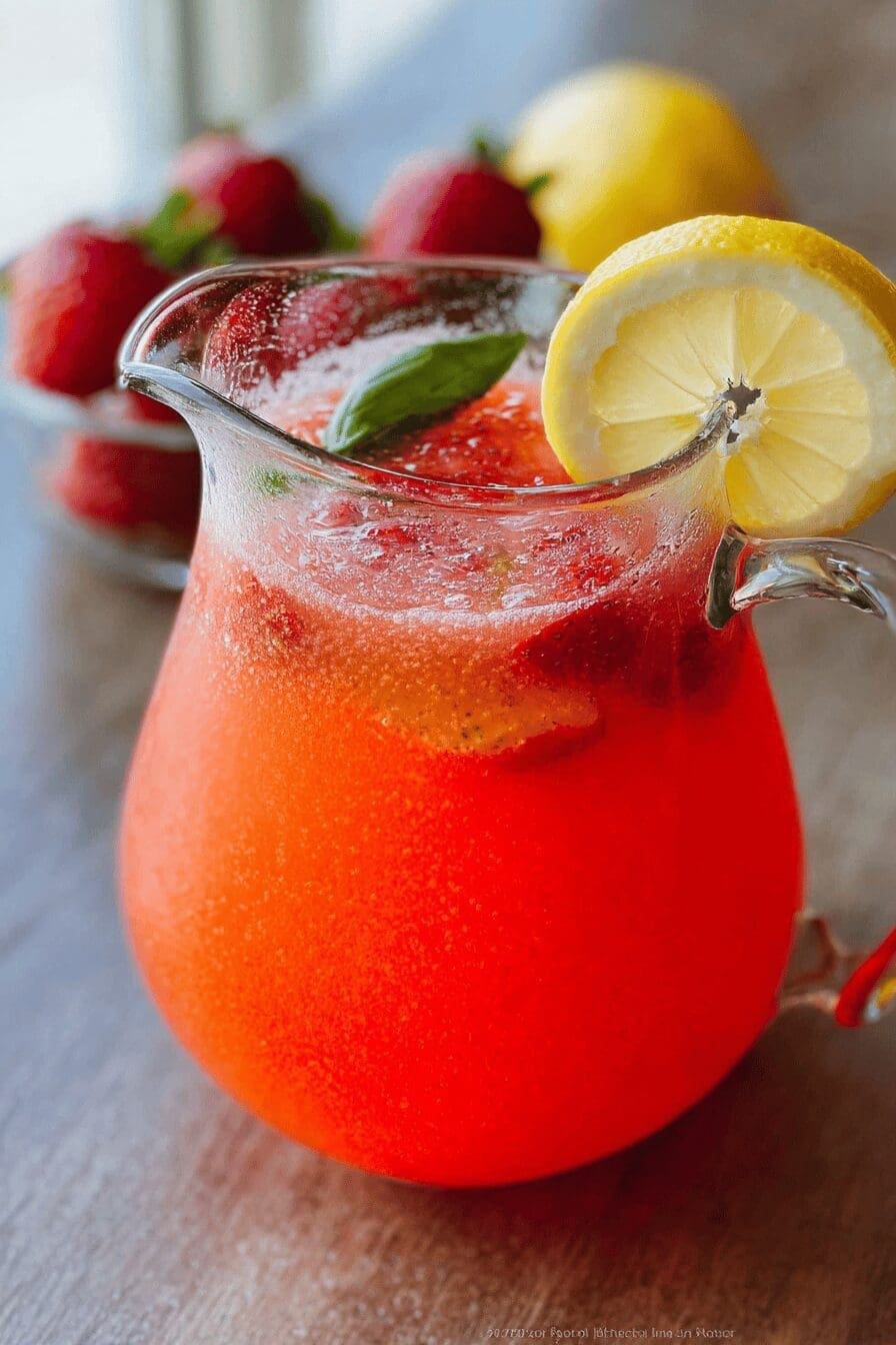 Strawberry Basil Lemonade