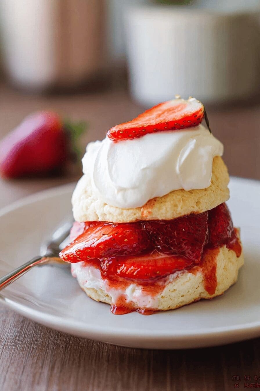 Homemade Strawberry Shortcake Recipe With Fresh Berries And Whipped Cream 6 Strawberry Shortcake