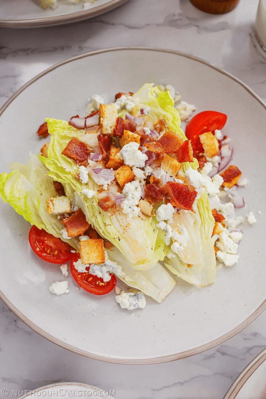 Classic Wedge Salad Recipe With Creamy Dressing And Crisp Ingredients 6 Wedge Salad Recipe
