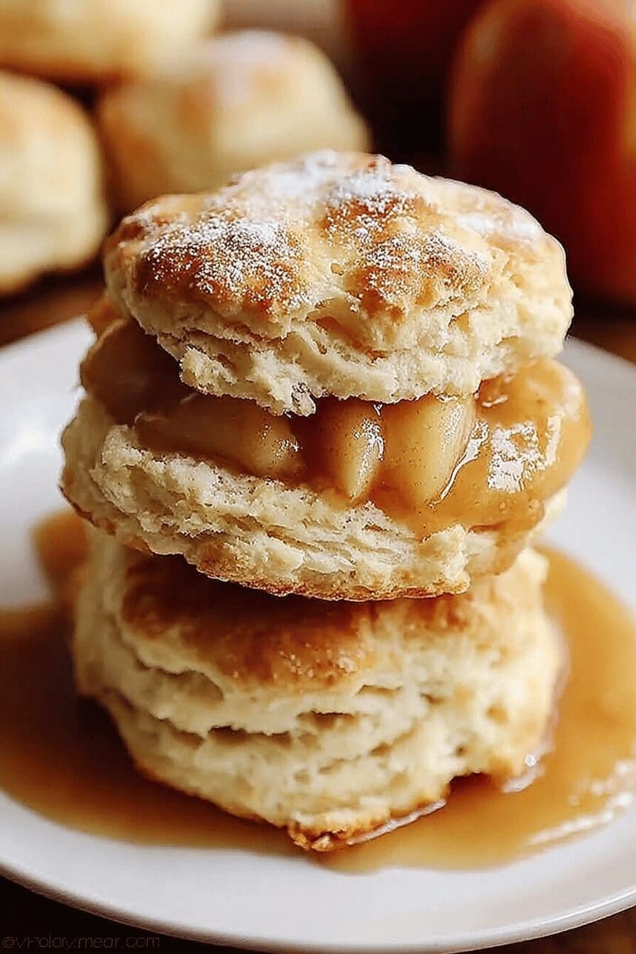 Apple Pie Biscuits Recipe With Cinnamon And Brown Sugar Filling 6 Apple Pie Biscuits