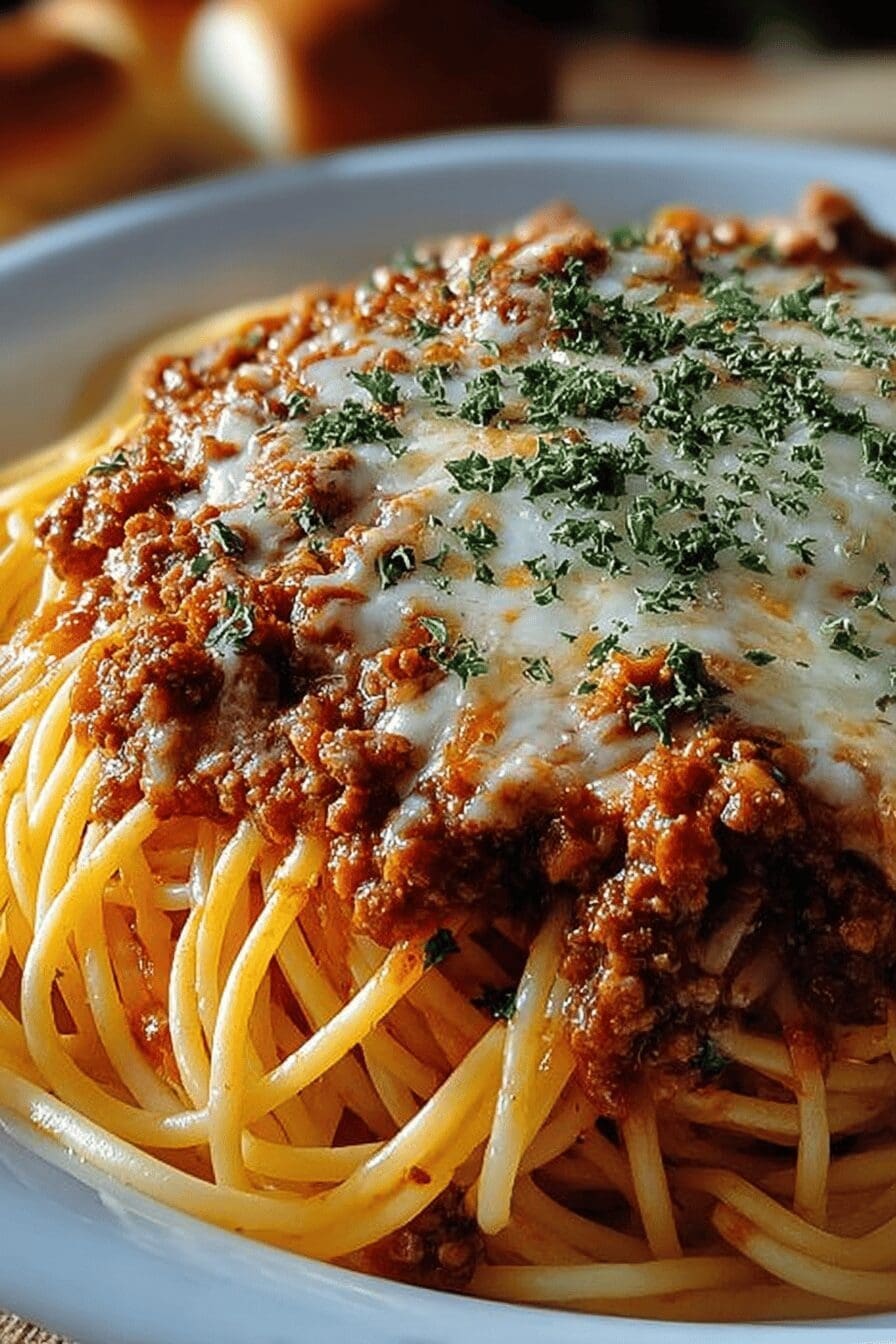 Baked Cream Cheese Spaghetti Casserole Recipe With Savory Cheese Sauce 6 Baked Cream Cheese Spaghetti