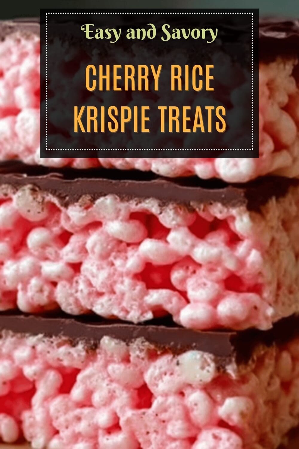 Cherry Rice Krispie Treats
