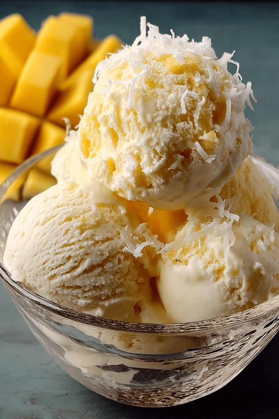Mango Coconut Ice Cream Recipe For Creamy Tropical Treats 6 Coconut Mango Ice Cream