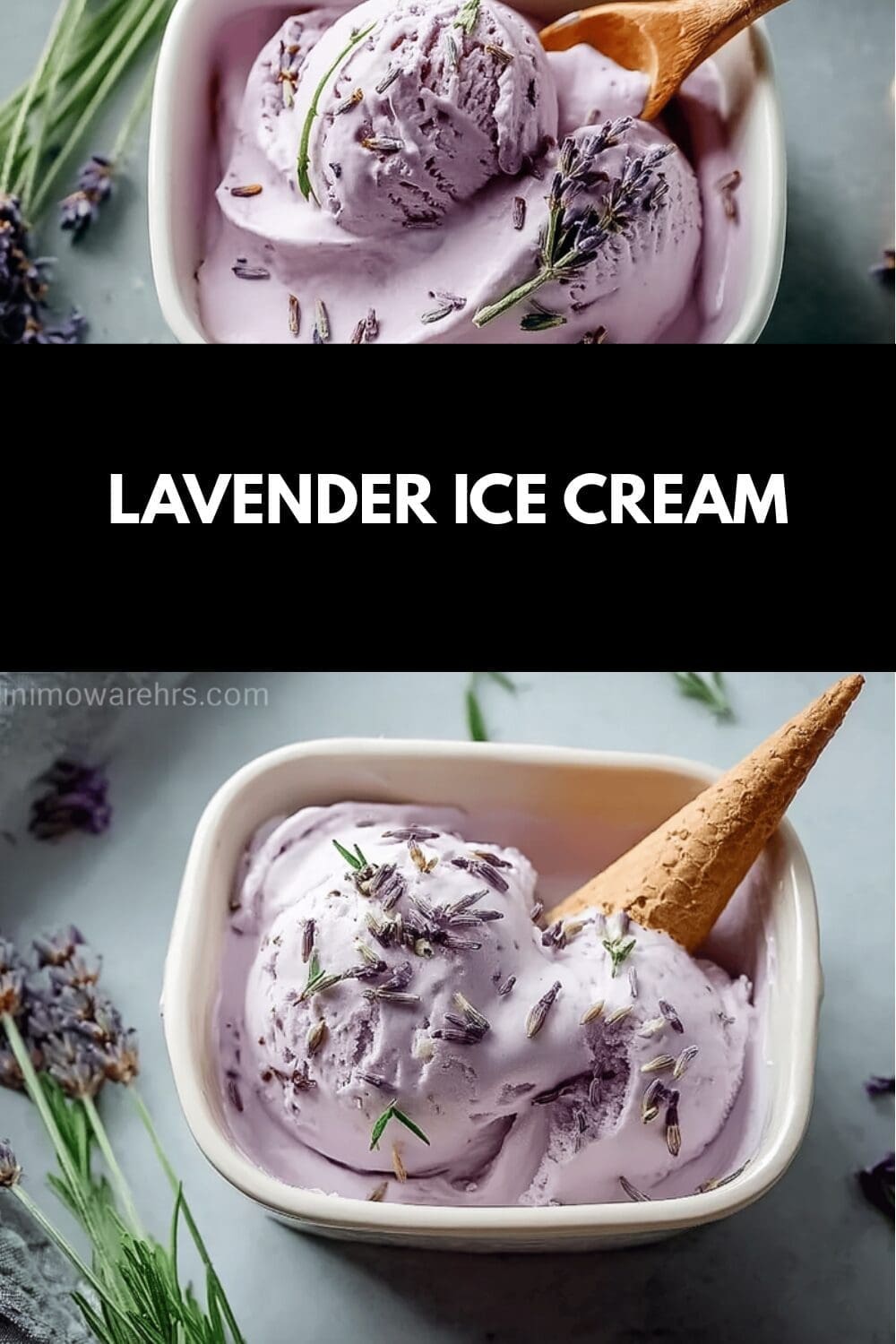 Honey Lavender Ice Cream Recipe With Creamy Sweet Floral Flavor 4 Lavender Ice Cream
