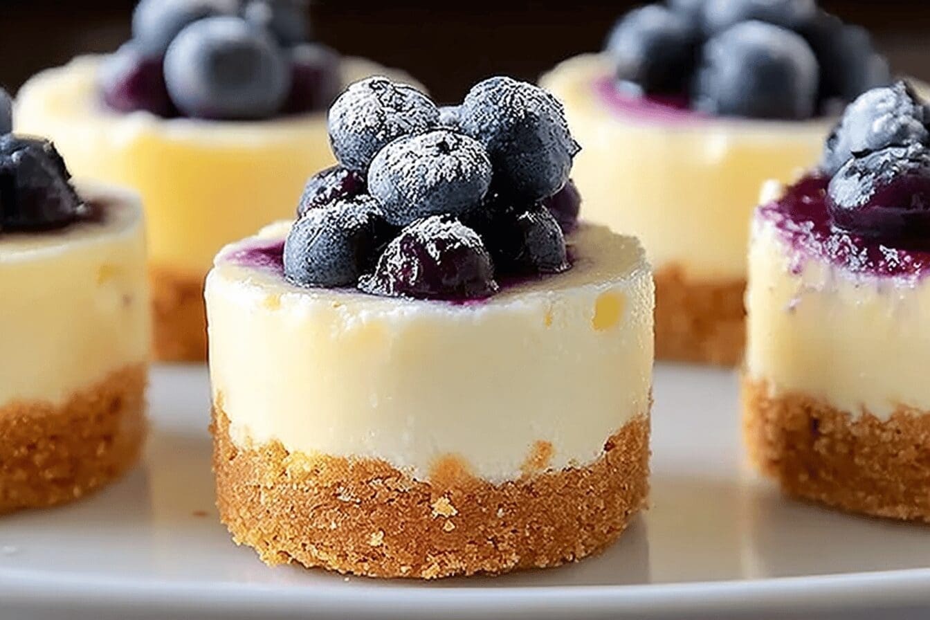 Lemon Blueberry Cheesecakes