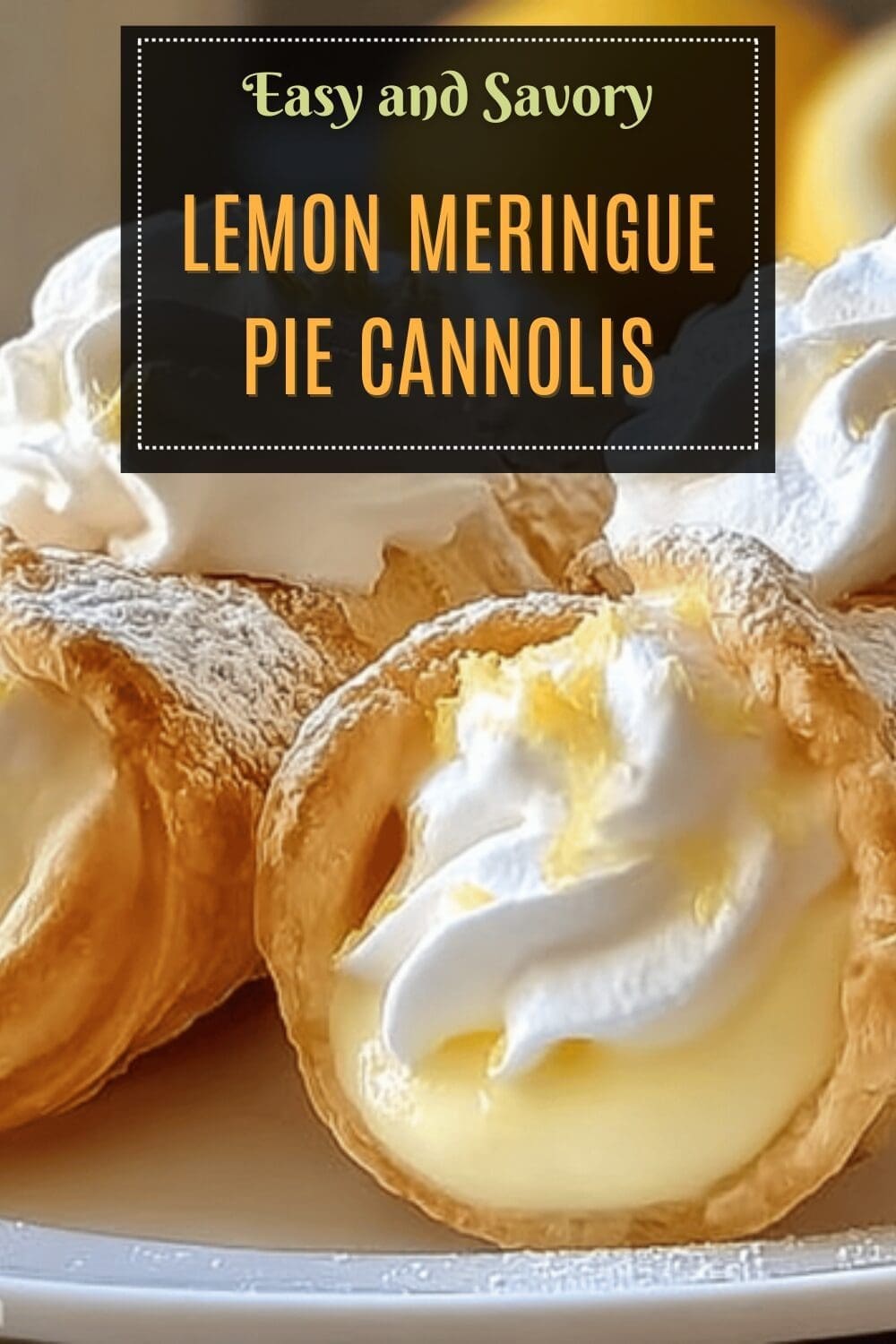 Lemon Meringue Pie Cannoli Recipe With Zesty Citrus And Creamy Filling 7 Lemon Meringue Pie Cannolis