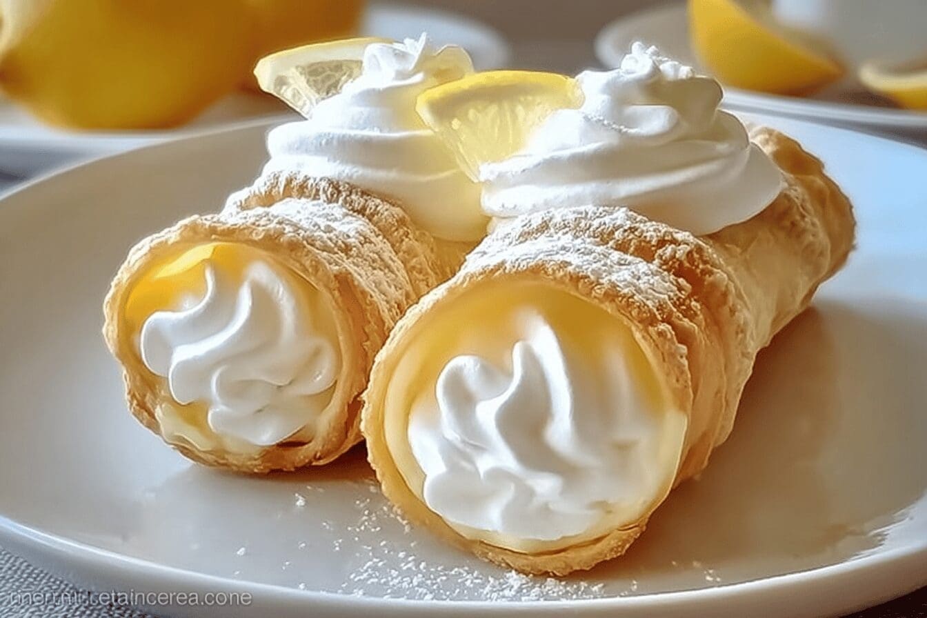 Lemon Meringue Pie Cannoli Recipe With Zesty Citrus And Creamy Filling 6 Lemon Meringue Pie Cannolis
