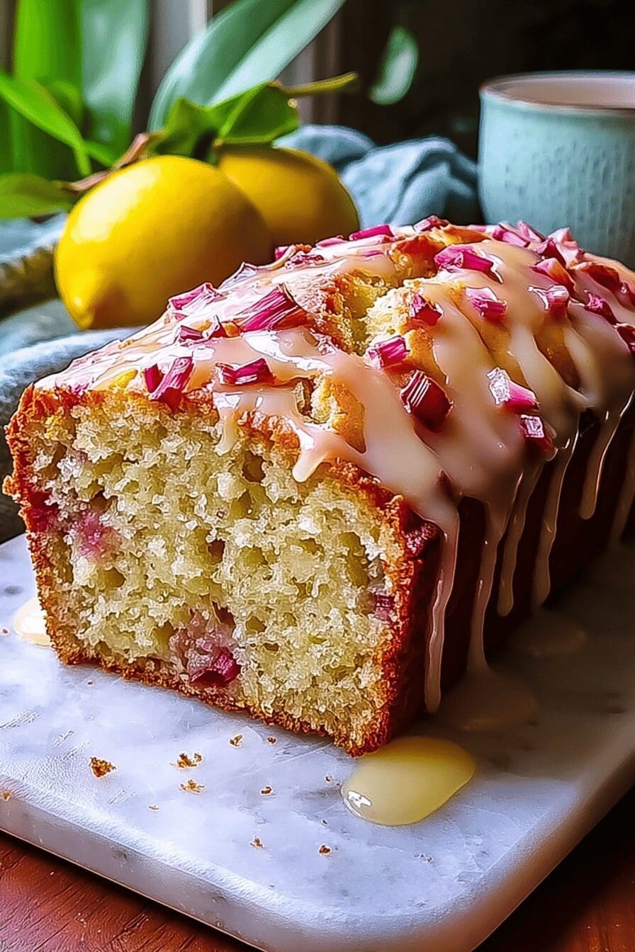 Lemon Rhubarb Loaf