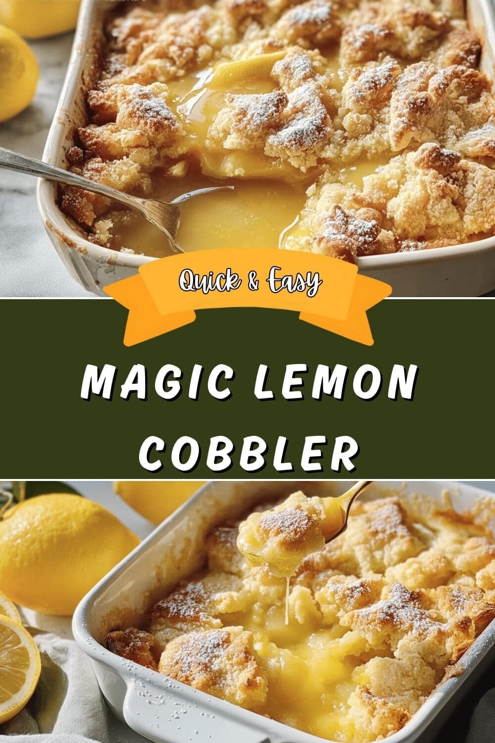 Magic Lemon Cobbler