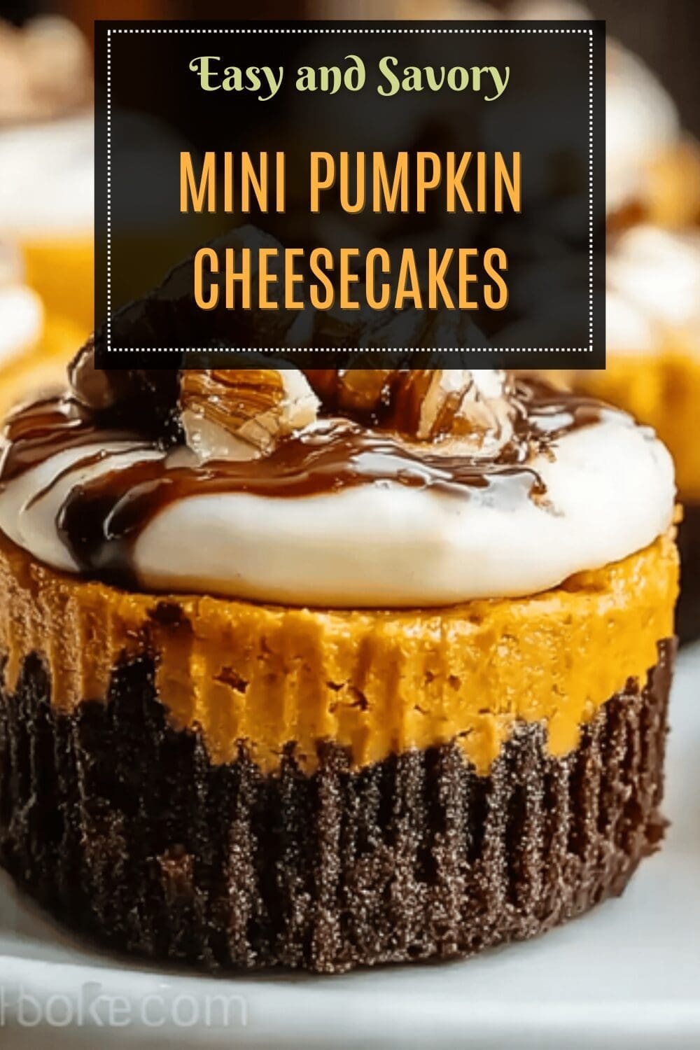 Mini Pumpkin Cheesecakes