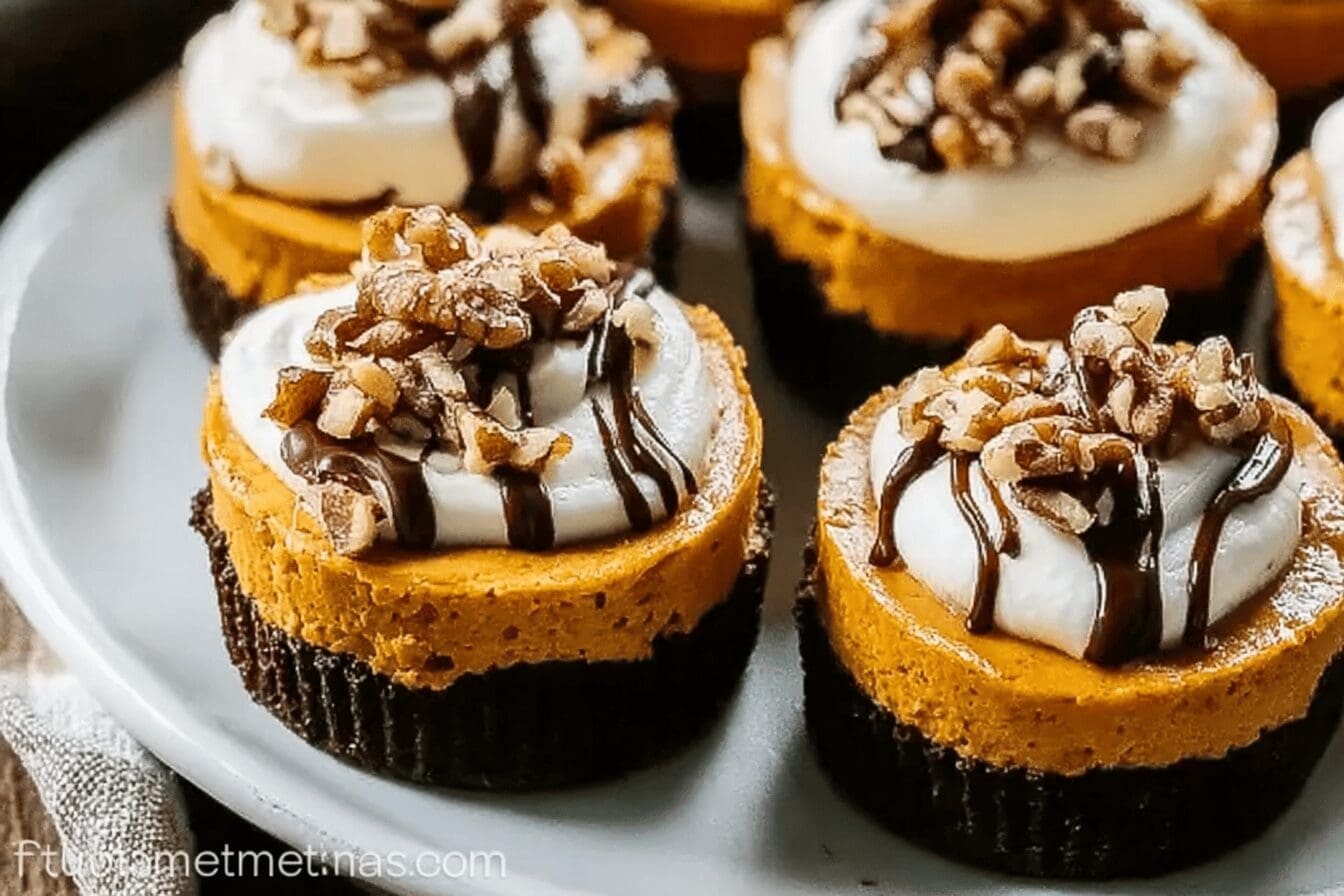 Mini Pumpkin Cheesecakes
