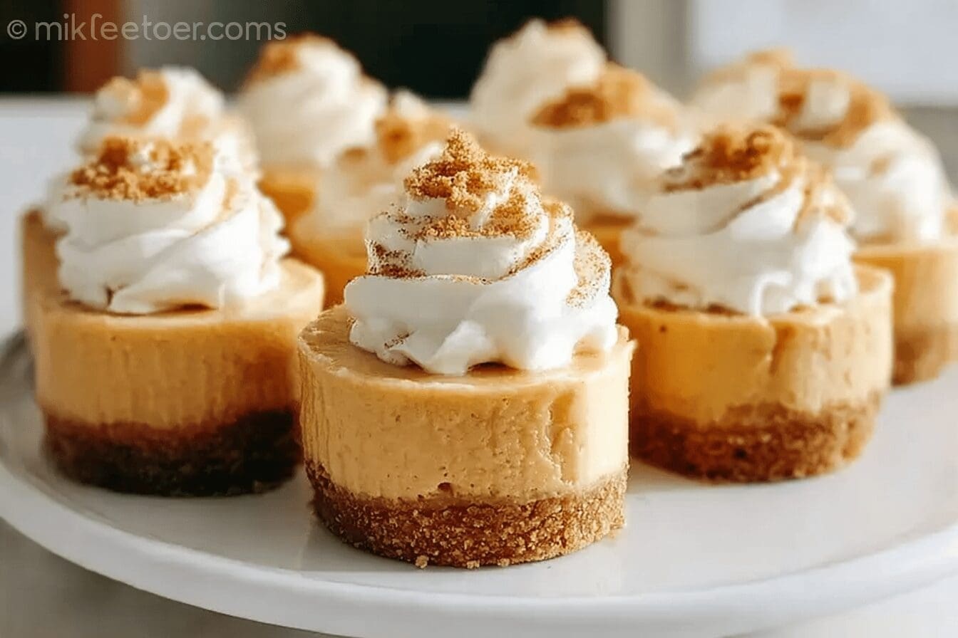 Mini Pumpkin Spice Cheesecakes