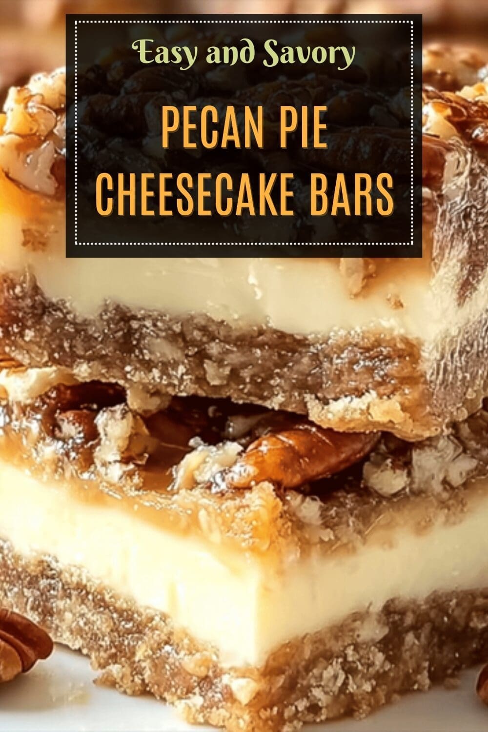 Pecan Pie Cheesecake Bars