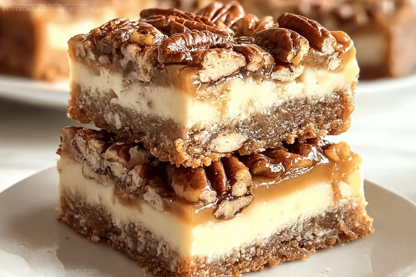 Pecan Pie Cheesecake Bars