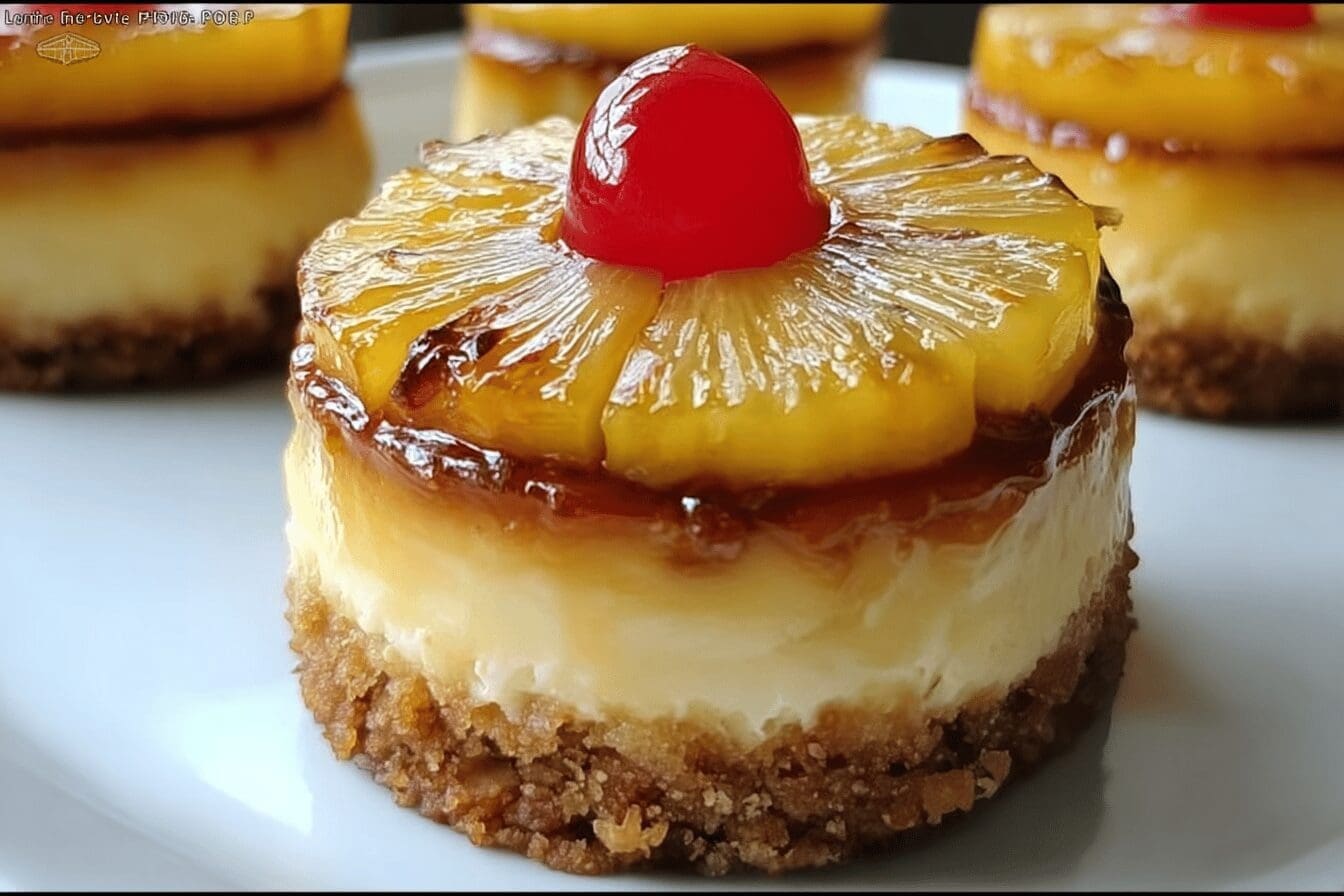Pineapple Upside Down Cheesecake Recipe With Sweet Caramel Topping 6 Pineapple Upside Down Cheesecake