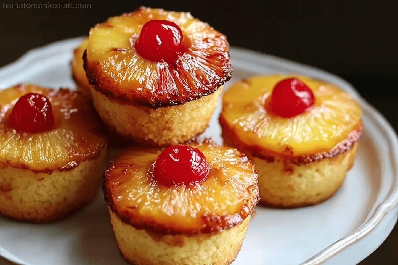 Pineapple Upside Down Cupcakes