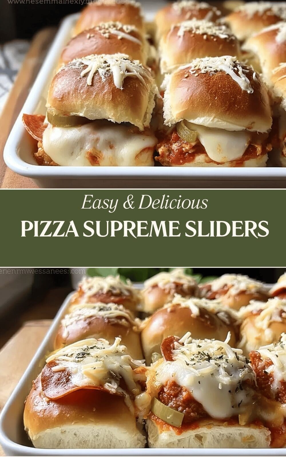 Supreme Pizza Sliders Recipe For Easy Party Snacks 7 Pizza Supreme Sliders