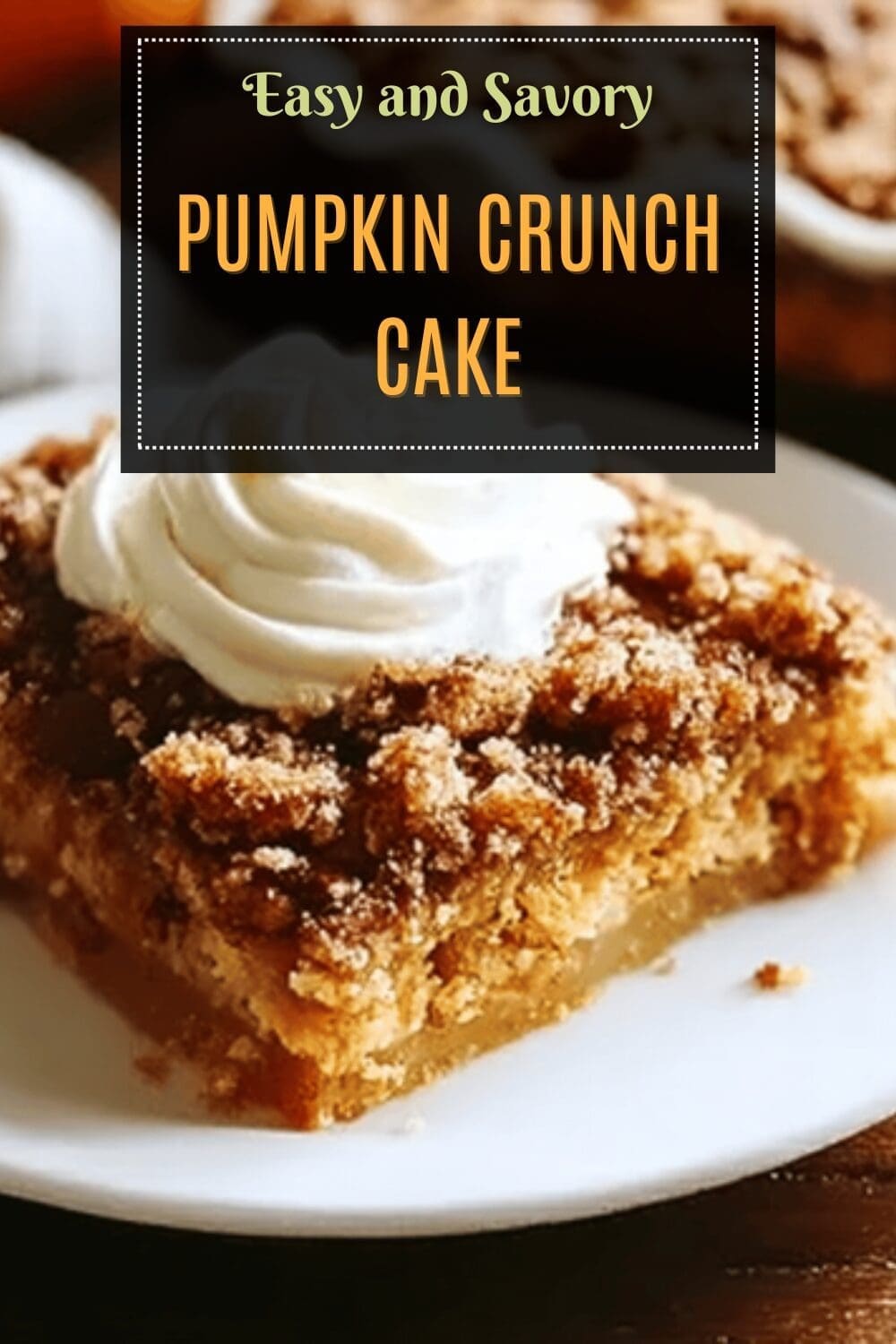 Pumpkin Crunch Cake Recipe With Cream Cheese And Crunchy Topping 7 Pumpkin Crunch Cake