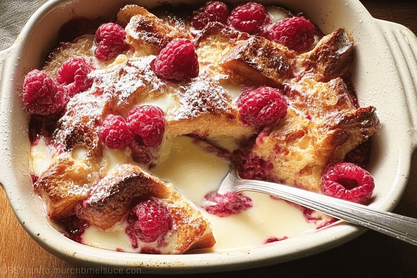 Raspberry Cheesecake French Toast Casserole