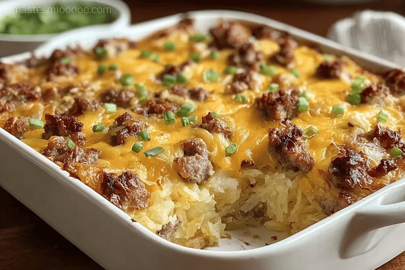 Hashbrown Breakfast Casserole With Cheese And Sausage For A Hearty Meal 6 Sausage Hashbrown Casserole