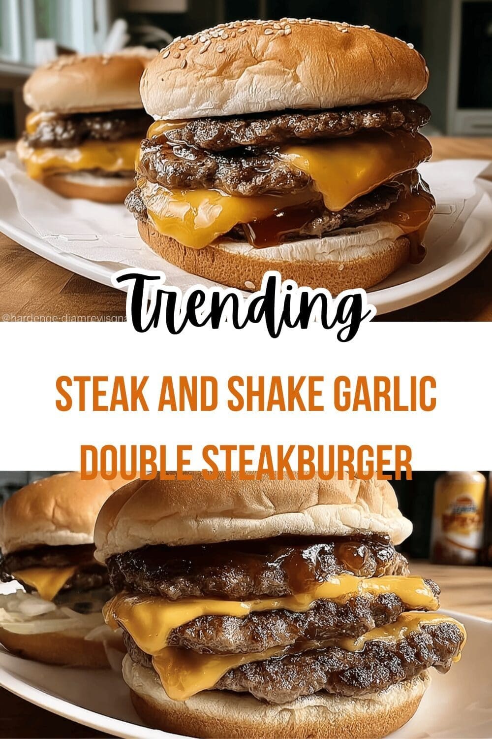 Steak And Shake Garlic Double Steakburger