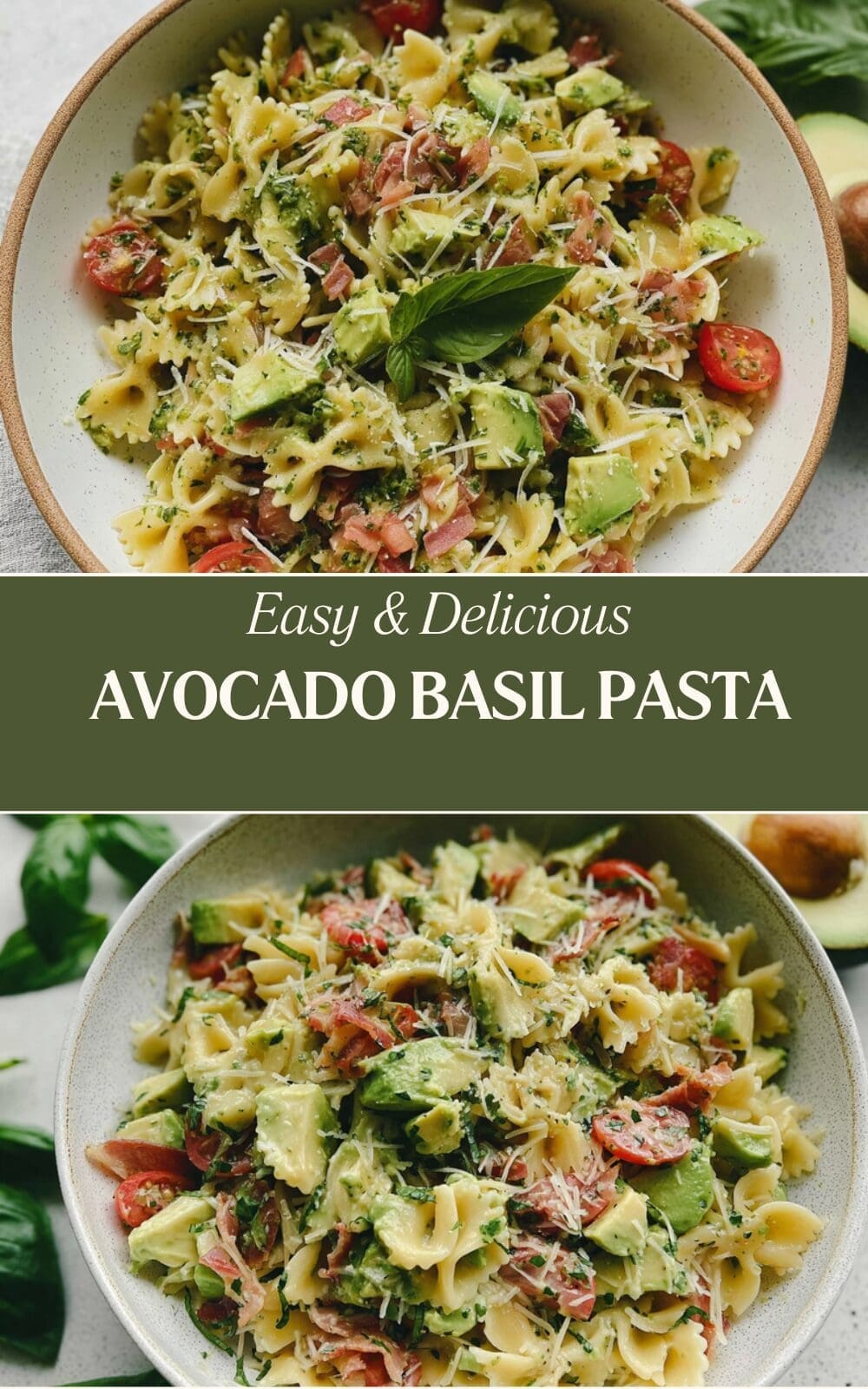 Creamy Avocado Pasta Sauce Recipe For Vibrant Green Pasta 7 Avocado Basil Pasta