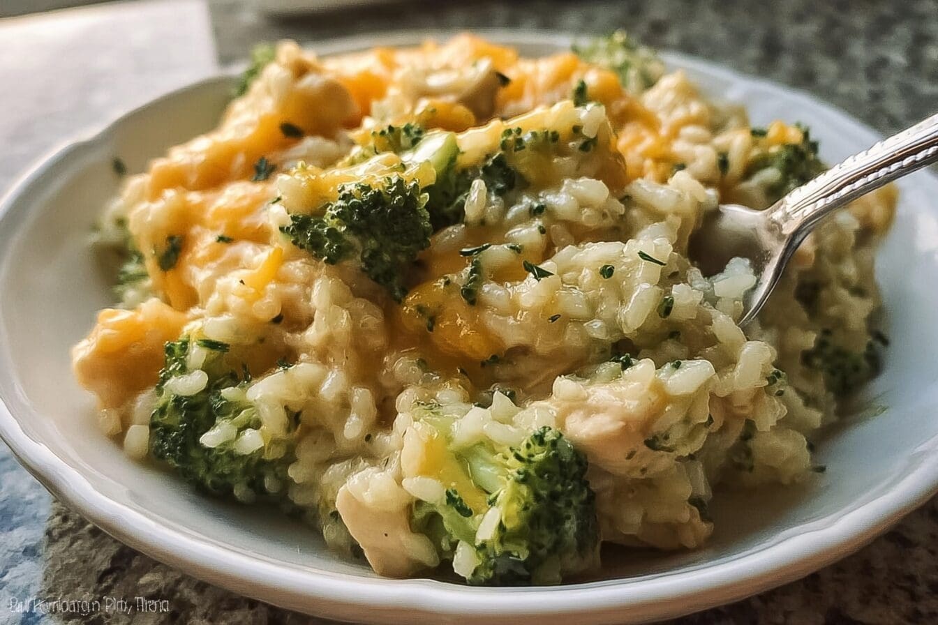 One-Pan Cheesy Chicken Broccoli And Rice Recipe For Easy Dinners 6 Cheesy Chicken Broccoli Rice