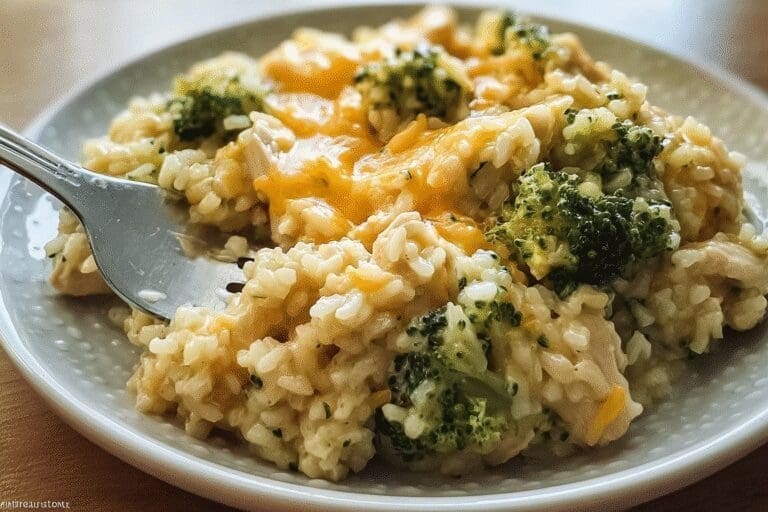 One-Pan Cheesy Chicken Broccoli And Rice Recipe For Easy Dinners 8 Cheesy Chicken Broccoli Rice 5.Png