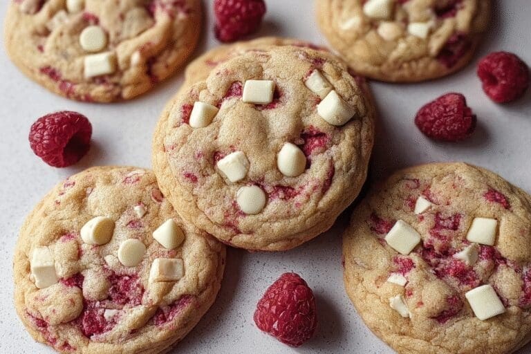 Chewy Raspberry White Chocolate Cookies 55.Png