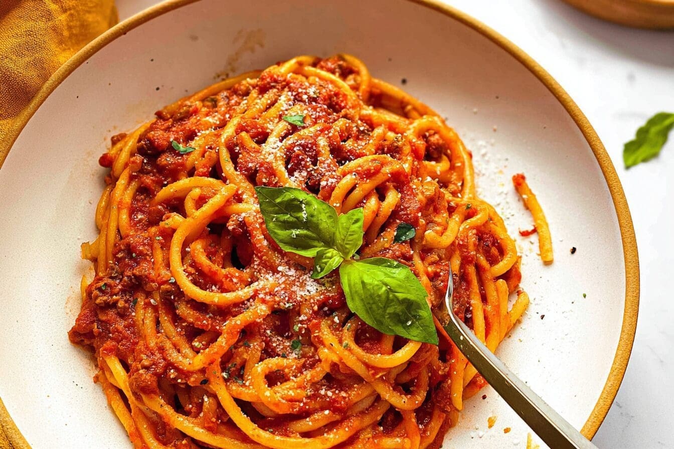 High Protein Instant Pot Spaghetti