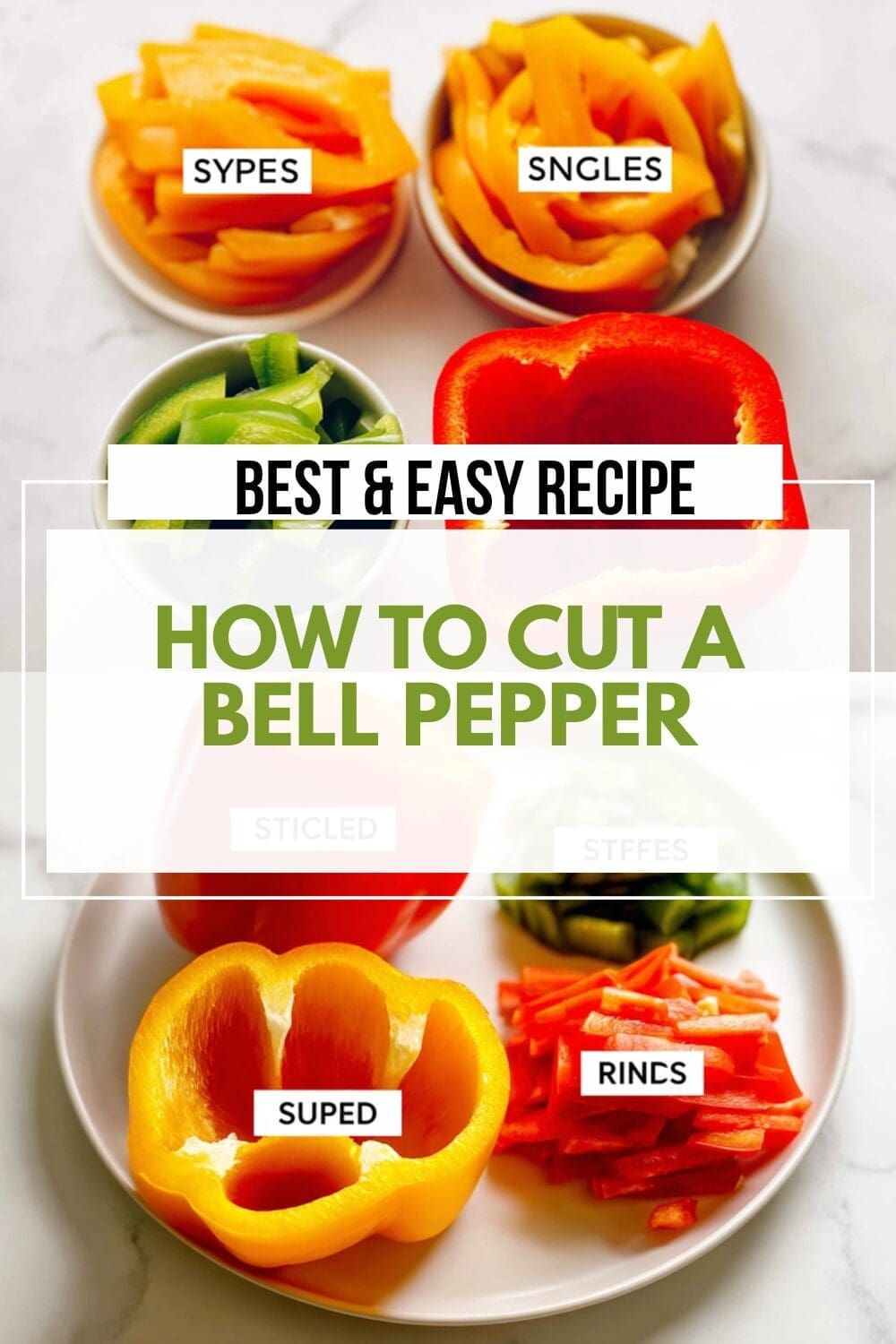 How To Cut A Bell Pepper