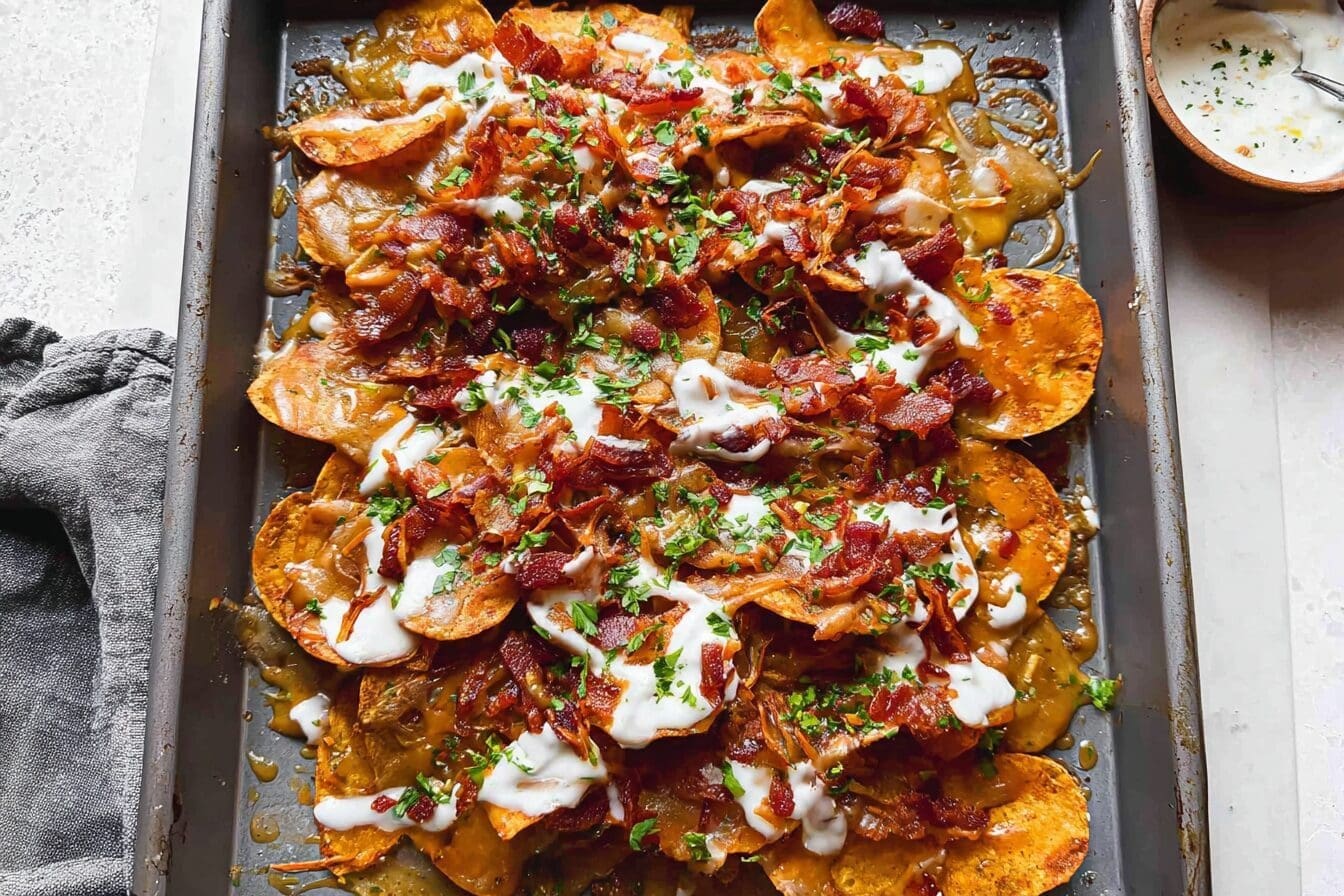 Irish Nachos Easy Homemade Recipe With Loaded Toppings 6 Irish Nachos