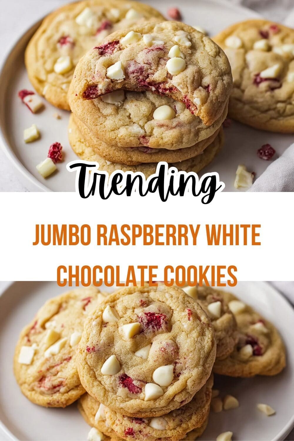 Bakery Style Raspberry And White Chocolate Cookies Recipe 7 Jumbo Raspberry White Chocolate Cookies