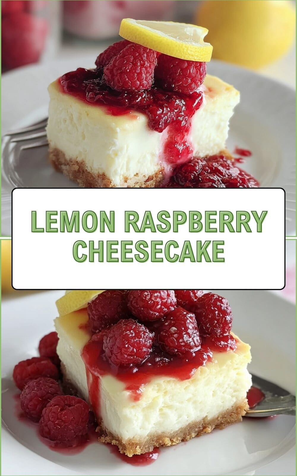 Lemon Raspberry Cheesecake