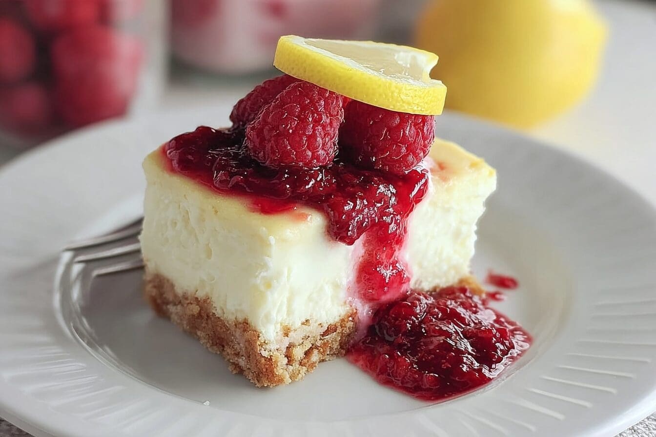 Lemon Raspberry Cheesecake