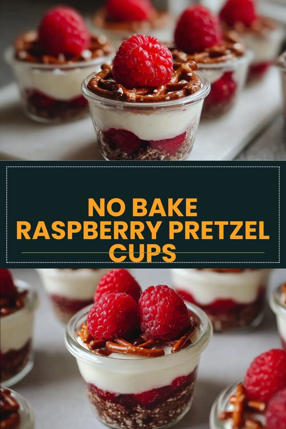Raspberry Pretzel Jello Dessert Recipe With Sweet Salty Crunch 7 No Bake Raspberry Pretzel Cups