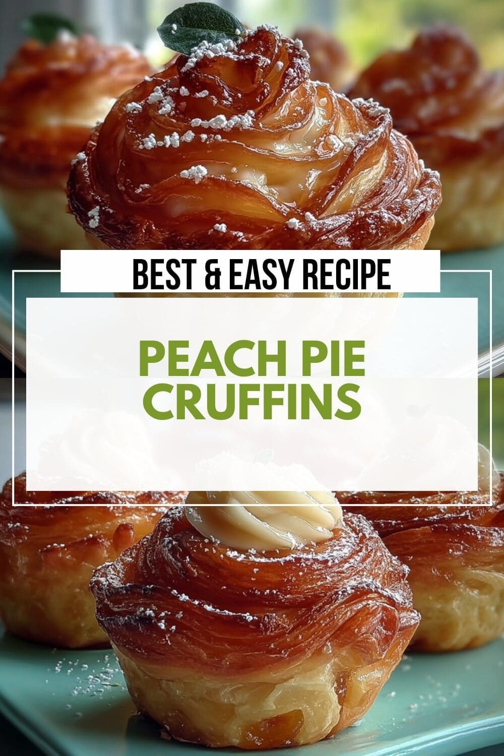 Peach Pie Cruffins