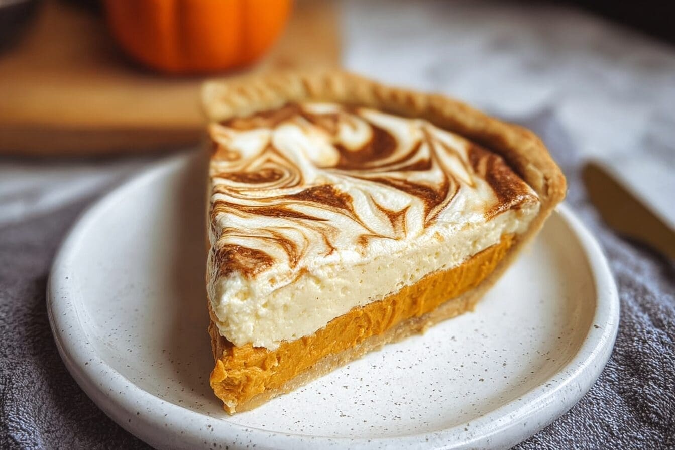 Pumpkin Cheesecake Pie Recipes For Creamy And Spiced Autumn Desserts 6 Pumpkin Cheesecake Swirl Pie