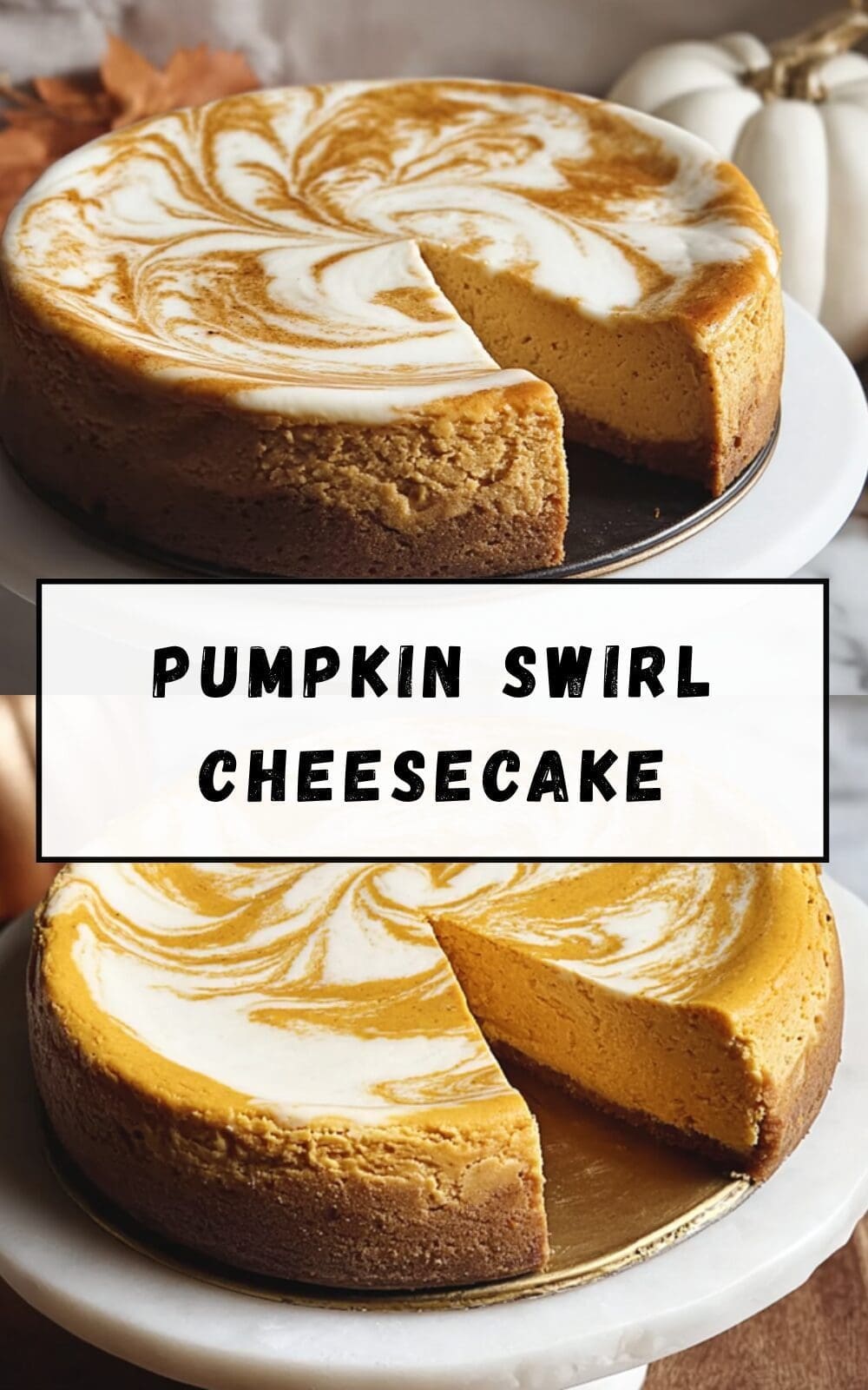 Pumpkin Swirl Cheesecake