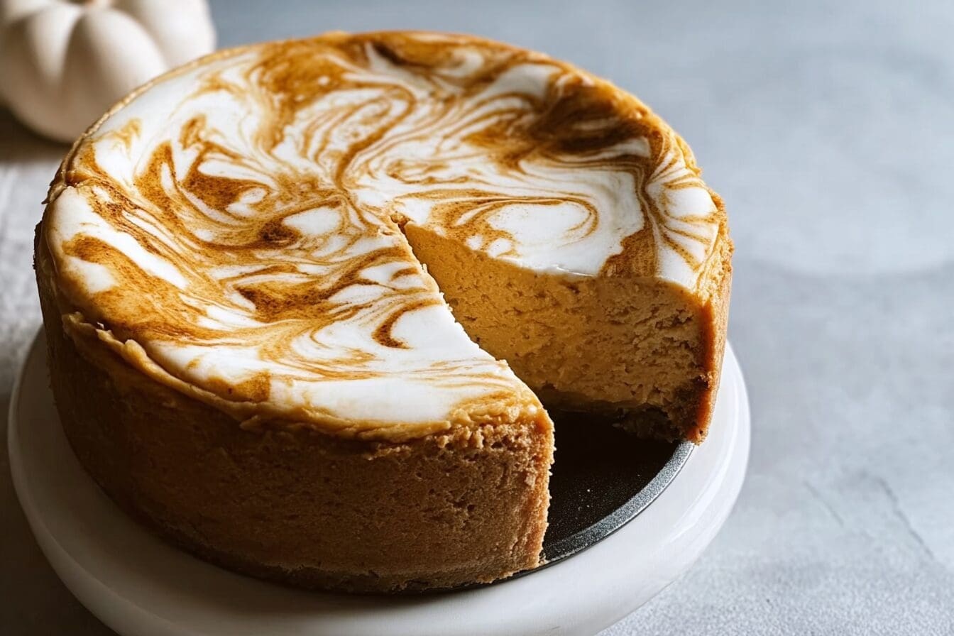 Pumpkin Swirl Cheesecake Recipe With Creamy Layers And Spiced Flavor 6 Pumpkin Swirl Cheesecake
