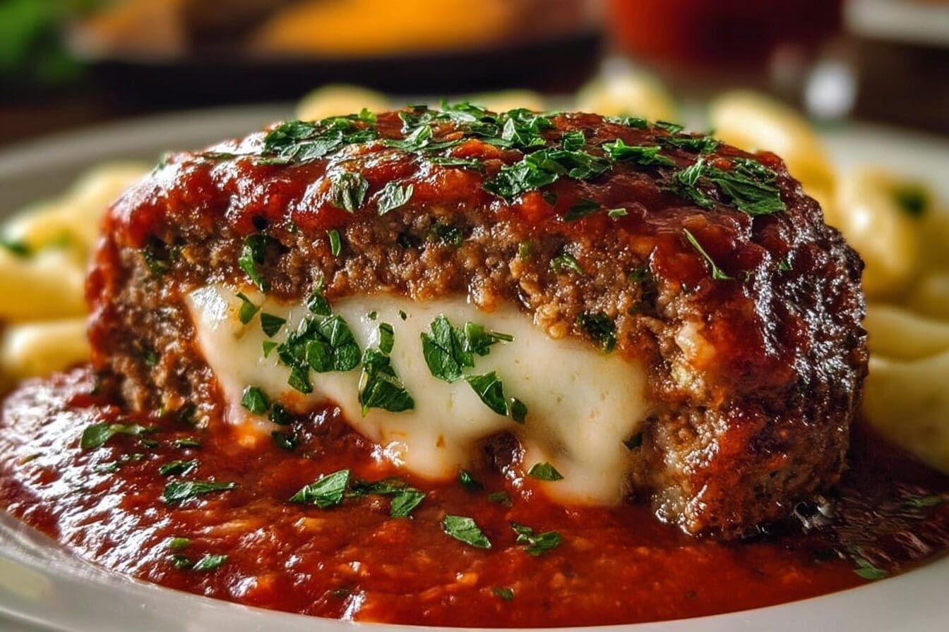 Italian Stuffed Meatloaf Recipe With Savory Herbs And Cheese Filling 6 Stuffed Italian Meatloaf
