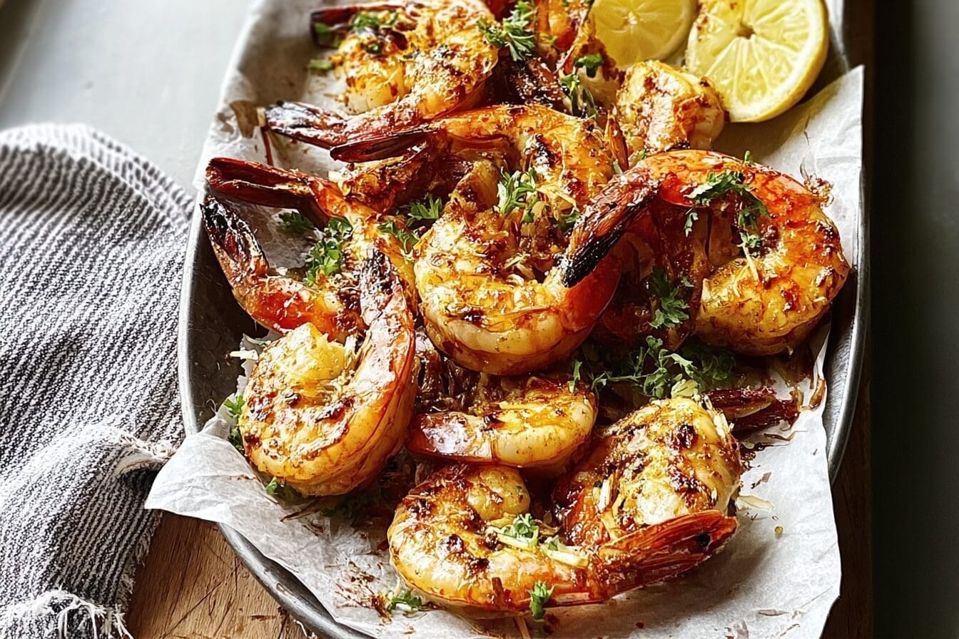 Crispy Grilled Shrimp With Zesty Lemon Butter Sauce Recipe 6 Bbq Prawns