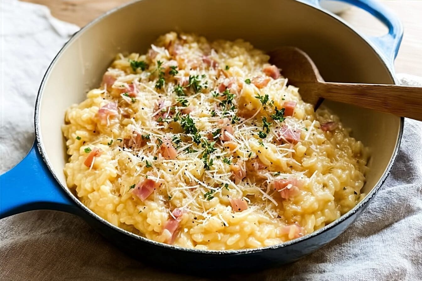 Risotto Carbonara Recipe Perfect For Creamy Italian Comfort Food 6 Carbonara Risotto