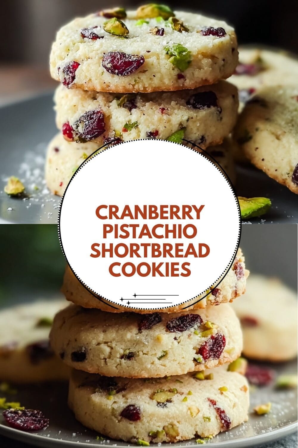 Cranberry Pistachio Shortbread Cookies With A Perfectly Buttery Texture 7 Cranberry Pistachio Shortbread Cookies