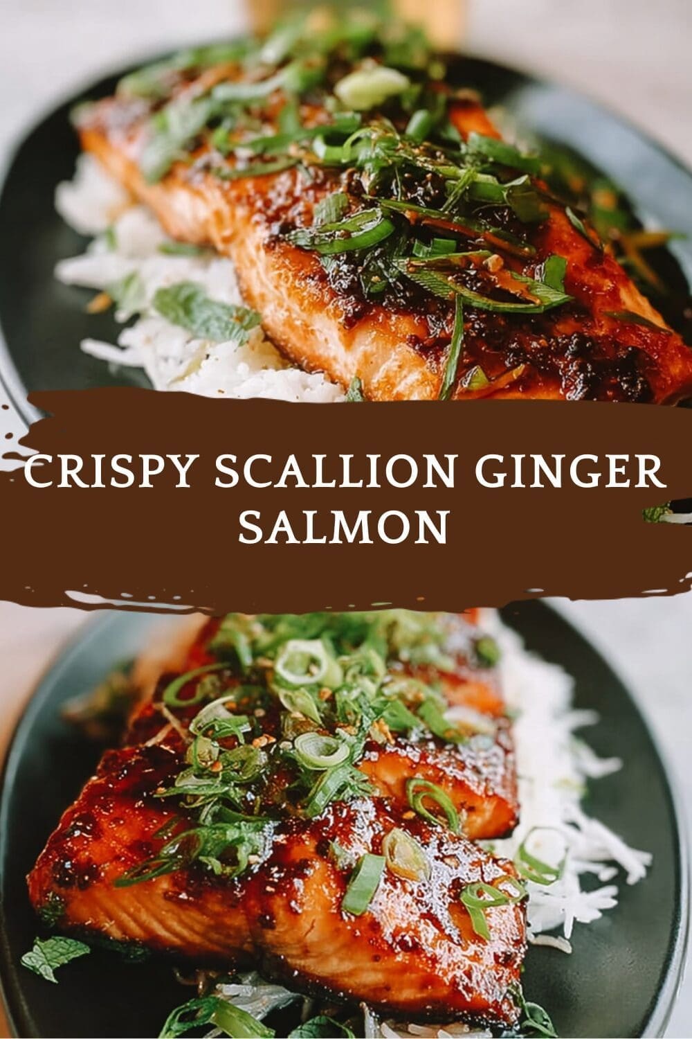Crispy Scallion Ginger Salmon